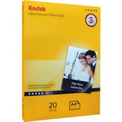 تصویر کاغذ های گلاسه سایز A4 وزن 280 گرم 20 برگ کداک A4 size glossy papers weighing 280 grams 20 Kodak sheets