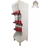 تصویر استند آجیل و خشکبار ۱۲ مخزنه طرح چوب 