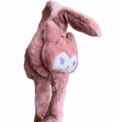 تصویر گوشگیر بچگانه خرگوشی رنگ صورتی 