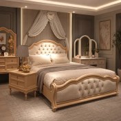 تصویر تخت خواب دو نفره لوتوس 