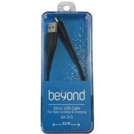 تصویر کابل تبدیل USB به MicroUSB بیاند مدل BA-313 طول 0.3 متر Beyond