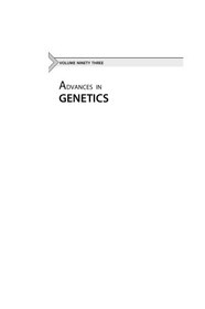خرید و قیمت دانلود کتاب Advances in genetics ویرایش 1 | ترب