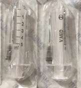 تصویر سرنگ 5 سی سی دوتکه لوئراسلیپ ورید - کارتن 800 عددی VMED Syringe 5cc