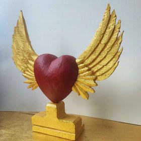 تصویر ماکت یونولیتی طرح قلب بالدار - یونولیت Replica of the winged heart design