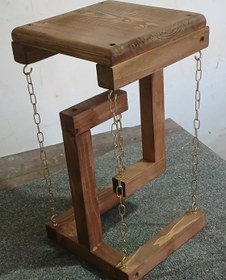 تصویر گلدان معلق چوبی 