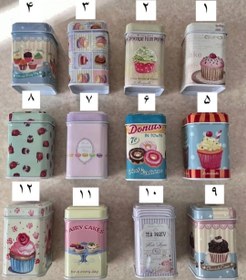 تصویر قوطی فلزی مکعب خلال دندان - کد۲ 