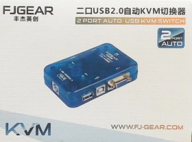 تصویر KVM VGA 2 Port USB Automatic FJGEAR 