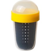 تصویر ظرف تنقلات ایکیا مدل SPLITTERNY IKEA SPLITTERNY Snack container, grey/yellow