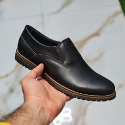 تصویر کفش اداری مجلسی رسمی مردانه سایز بندی 40 تا 44 مشکی 