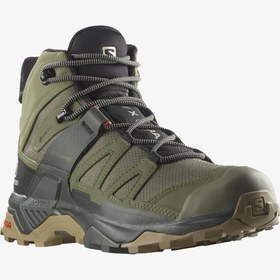 تصویر X Ultra 4 Mid Gtx Khaki در فضای باز Bot سالامون Salomon 