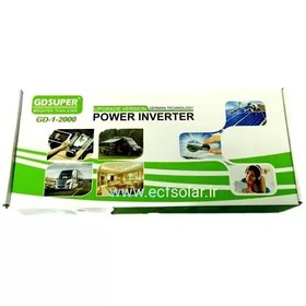 تصویر اینورتر 2000 وات برند powerinverter بدنه طلایی 