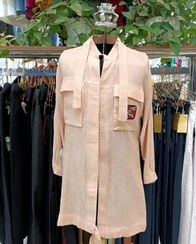 تصویر مانتو نخی سایز ۴۰ جیب عروسکی 