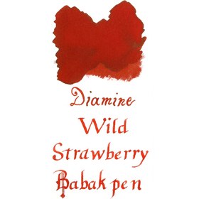 تصویر جوهر خودنویس دیامین رنگ توت فرنگی وحشی DIAMINE INK Wild Strawberry 