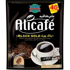 تصویر پودر قهوه علی کافه مدل بلک گلد 40 عددی ا Alicafe Instant Black Coffee With Ginseng Alicafe Instant Black Coffee With Ginseng