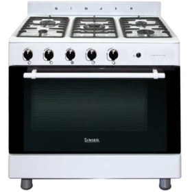 تصویر اجاق گاز پنج شعله طرح فر سینجر مدل SGW-522 کدجدید SF51 Gas cooker 5 flames sonjer sf 51