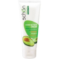 تصویر کرم مرطوب کننده دست و صورت شون مدل عصاره آووکادو حجم 75 میلی لیتر Schon Avocado Moisturizing Cream 75ml