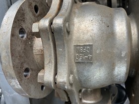 تصویر شیر توپی 4 اینچ دو تیکه ریس فیس کلاس 150 SEAT CF8M STEM CF8M BALL CF8M BODY CF8M BALL VALVE 4" #150 BODY CF8M BALL CF8M STEM CF8M SEAT CF8M