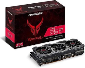 تصویر کارت گرافیک PowerColor Radeon RX 5700 XT Red Devil 8G ( درحد نو ) 