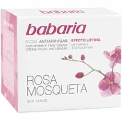 تصویر کرم ضد چروک و لیفت باباریا Babaria مدل Rosa mosgueta حجم 50 میلی لیتر 