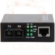 تصویر مدیا کانورتور فیبر نوری 20 کیلومتر سینگل مود برند تی دی لینک fiber ethernet media converter TD-LINK