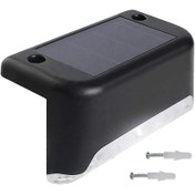 تصویر چراغ خورشیدی LED بالکن و پله ضدآب رنگ آفتابی 