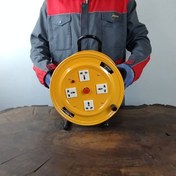 تصویر سیم سیار قرقره ای اینتیمکس مدل 9025 سایز ۵۰ متری 