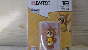 تصویر فلش مموری USB 2.0 ام تک مدل جری ظرفیت 16 گیگابایت | EMTEC JERRY USB 2.0 Flash Memory - 16GB 