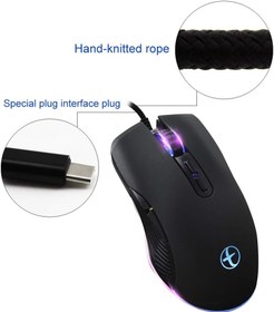 تصویر موس گیمینگ Rohs typec RGB نو بدون پک 