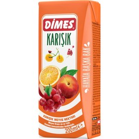 تصویر نکتار میوه مخلوط دیمس 200 میلی‌لیتری بسته 27 عددی Dimes Mixed Fruit Nectar 200ml Pack of 27