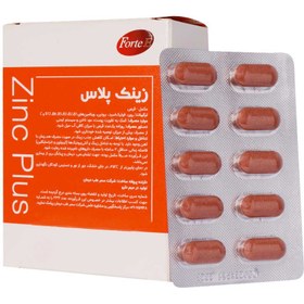 تصویر زینک پلاس 15 میلی گرم فورت ای 30 قرص Zinc Plus ForteE 15mg 30Tablets