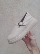 تصویر چرم ۸۱۴ کرمی طبی (پاتکان طب تبریز) Women shoe patkan teb 814