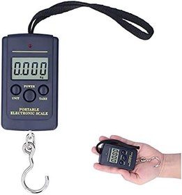 تصویر Portable Digital Scale 40kg-10g Digital Hanging Scale Luggage Weigh Scale kg/lb/oz/jin Handy Fish Scale with Hanging Hook for Luggage, Travel, Fishing 