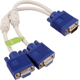 تصویر تبدیل ۱ به ۲ P-net VGA ا P-net VGA To Dual VGA Cable P-net VGA To Dual VGA Cable