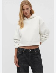 تصویر هودی سفید تو کرک ترک - S 