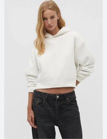 تصویر هودی سفید تو کرک ترک - S 