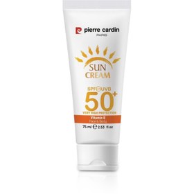 تصویر ضدآفتاب ویتامین ای 75میل SPF50 پیرکاردین SUN CREAM SPF50 75 ML Pierre cardin