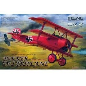 تصویر Meng Qs-016 1/32 Scale Fokker Dr. Red Baron Three-Wing Fighter, Kit مدل پلاستیکی 