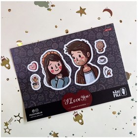 تصویر استیکر کاپلی پیله M کد 8 