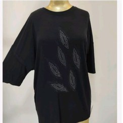 تصویر تونیک کیمانو نگینی طرح برگ 