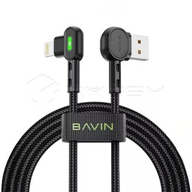 تصویر کابل شارژ باوین مدل Cb258 آیفون 18 وات Bavin Cb258 iPhone charging cable