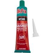 تصویر چسب واشر ساز قرمز 85 گرمی AKFIX HT300 