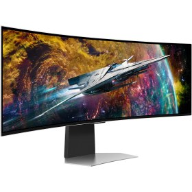 تصویر مانیتور خمیده گیمینگ 49 اینچ سامسونگ مدل Samsung Odyssey G9G95C LS49CG954ENXZA 49-inch DQHD Curved Gaming Monitor