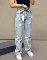 تصویر شلوار جین زنانه مدل نیم بگ کد ۵۰۰۱ 