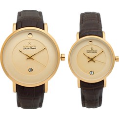 تصویر ساعت مچی عقربه ای ست زنانه و مردانه رومانسون - ست ROMANSON 8517G 8517L