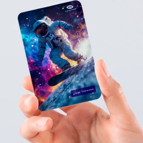 تصویر کارت هدیه فضانورد 