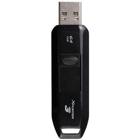 تصویر فلش مموری USB 3.2 پتریوت مدل Xporter 3 ظرفیت 64 گیگابایت مشکی فلش مموری 64GB مشکی پتریوت فلش مموری USB 3.2 پتریوت مدل Xporter 3 ظرفیت 64 گیگابایت