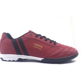 تصویر کفش فوتبال چمن مردانه مدل 134 قرمز برند twingo 134 Red Men's Turf Football Shoes