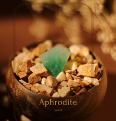 تصویر نگین عقیق سبز تراش نامنظم Agate