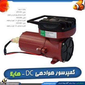 تصویر کمپرسور هوای مرکزی 12 ولت ACO-003 هایلا Hailea AC Air Compressor