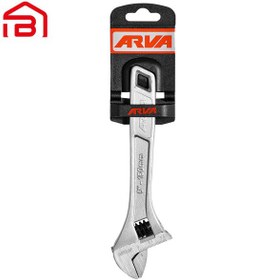 تصویر آچار فرانسه 8 اینچ سفید آروا مدل 4402 French wrench 8 inches white Areva model 4402